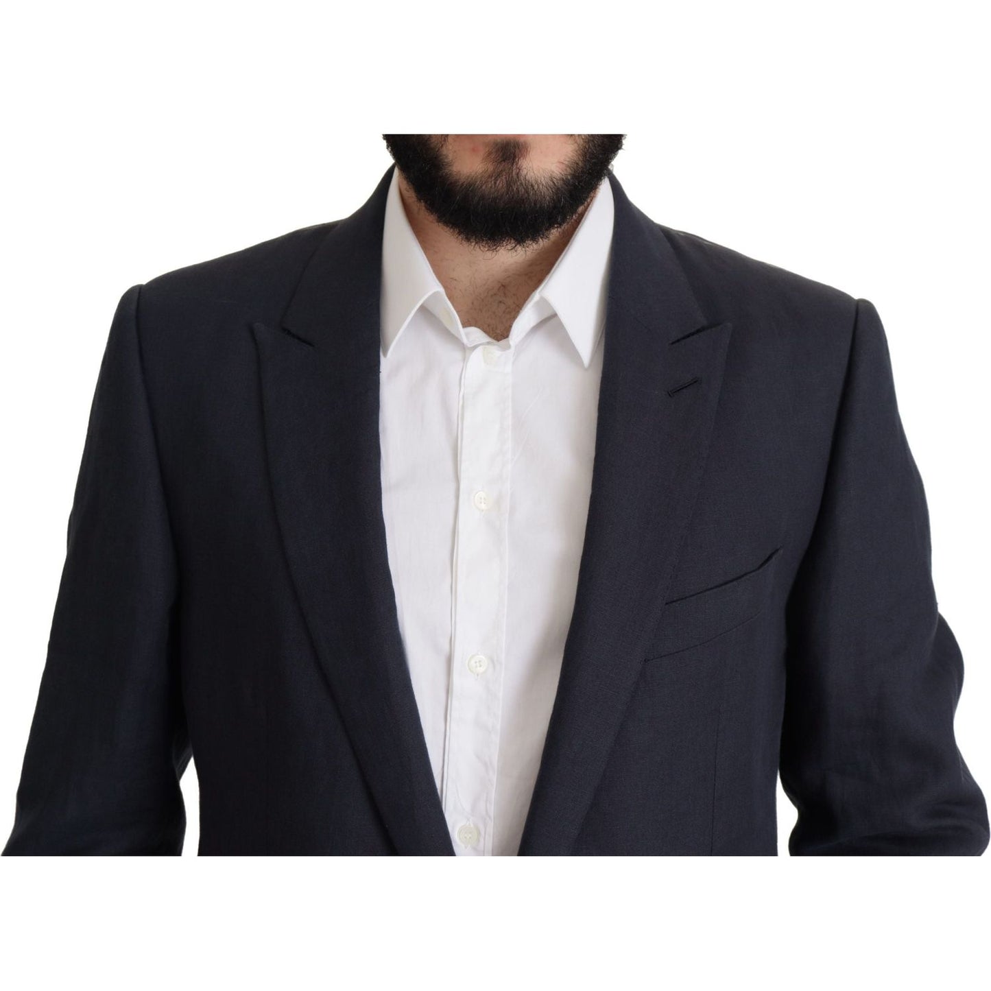 Dolce & Gabbana Dark Blue ALTA SARTORIA Jacket Coat Blazer Dolce & Gabbana