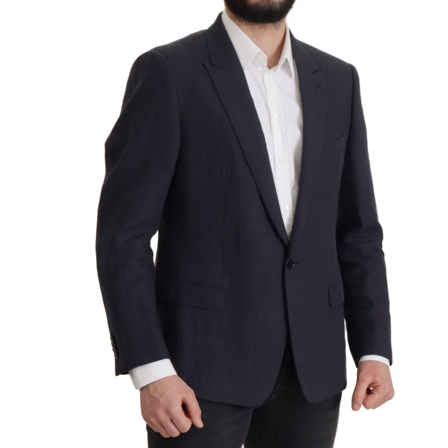 Dolce & Gabbana Dark Blue ALTA SARTORIA Jacket Coat Blazer Dolce & Gabbana