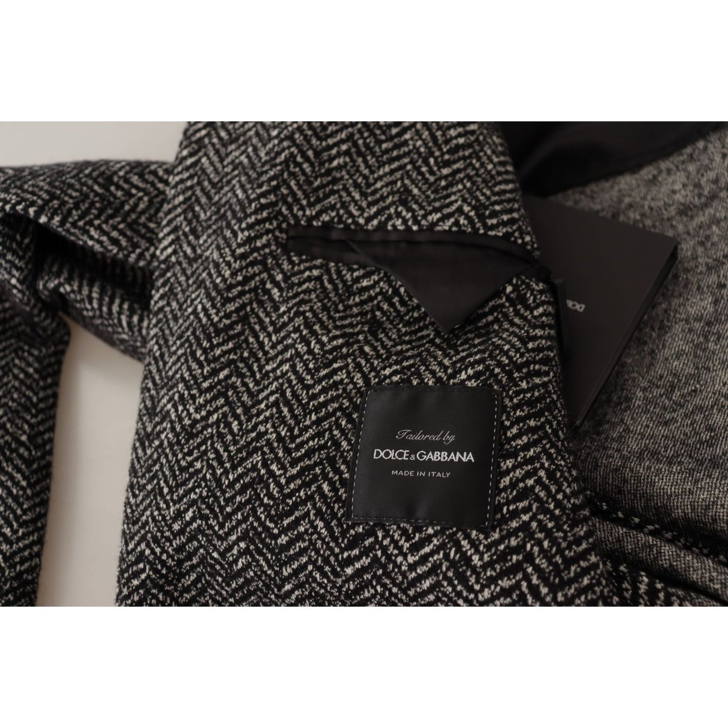 Dolce & Gabbana Gray Cotton Single Breasted Fantasy Blazer