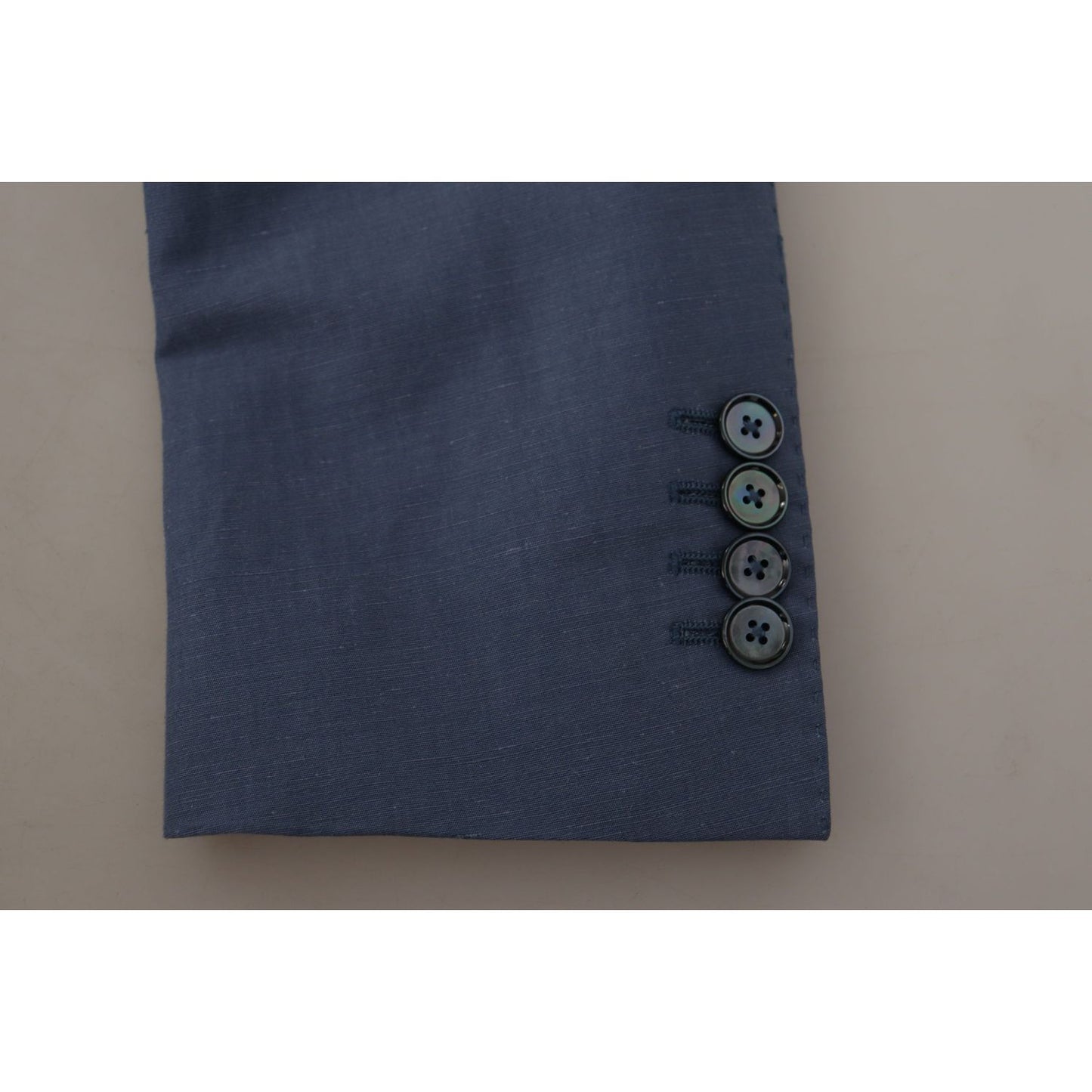 Dolce & Gabbana Blue Single Breasted Logo Blazer Jacket