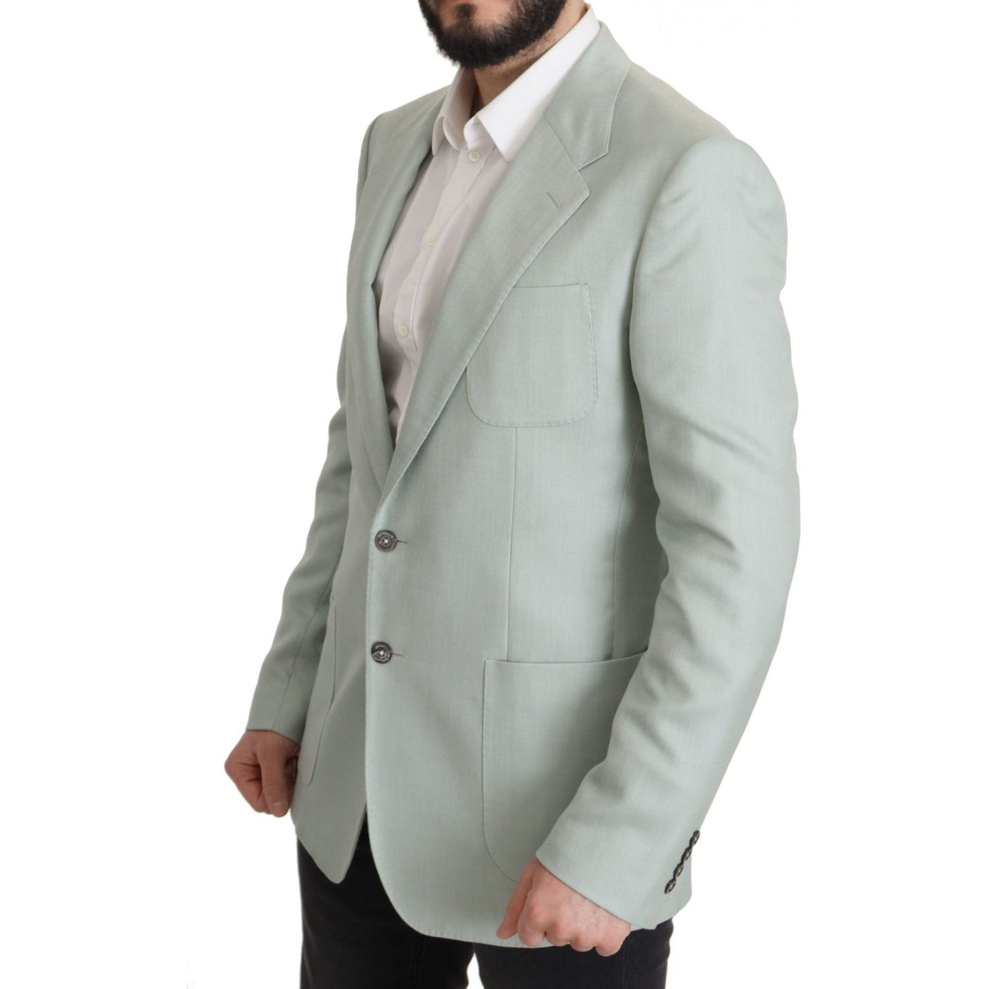 Dolce & Gabbana Green Cashmere Jacket Blazer Jacket Dolce & Gabbana