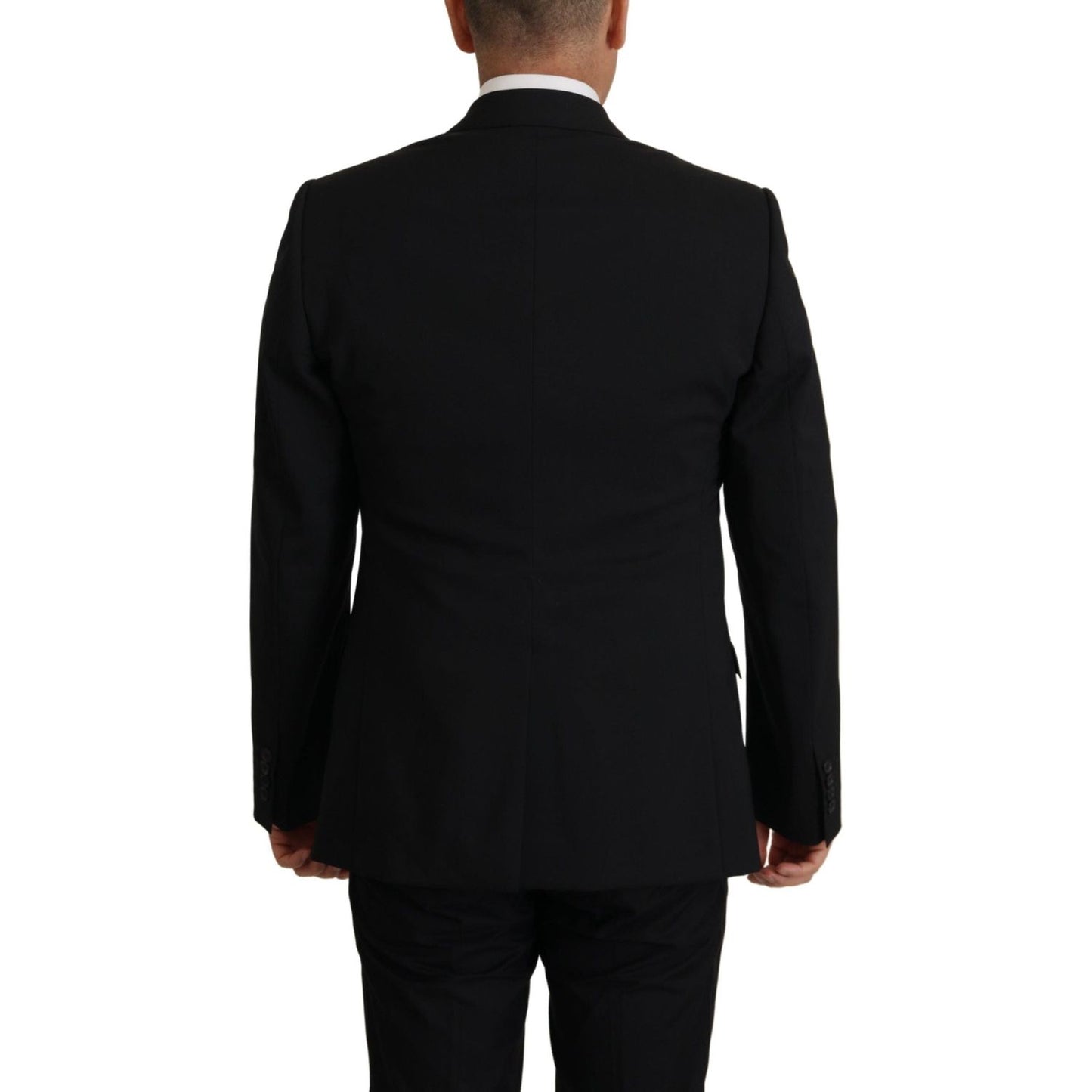 Dolce & Gabbana Black Jacket Vest 2 Piece MARTINI Blazer Dolce & Gabbana