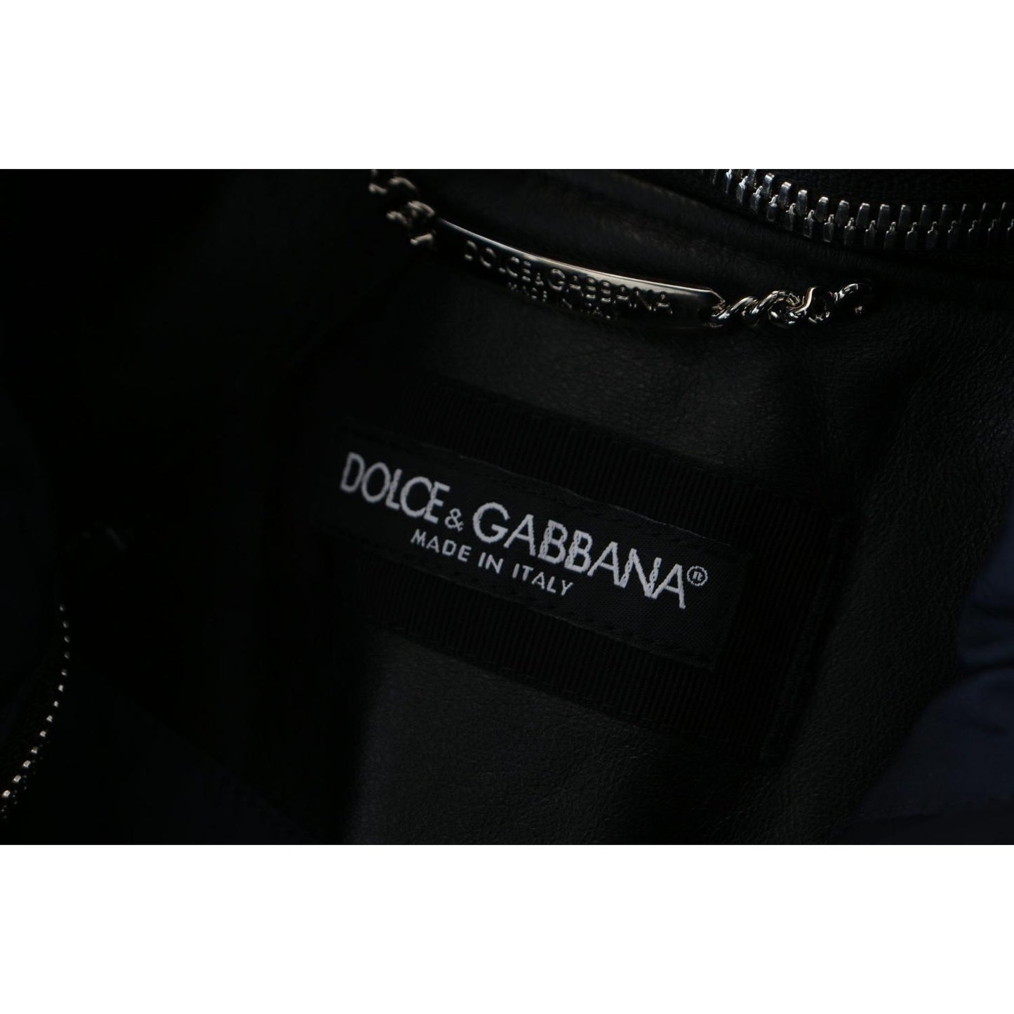 Dolce & Gabbana Black Polyester Hooded Blouson Coat Jacket Dolce & Gabbana