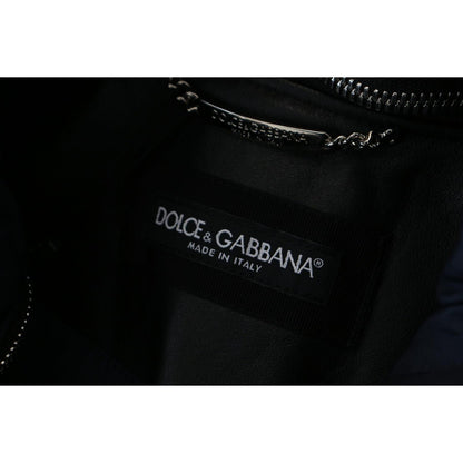 Dolce & Gabbana Black Polyester Hooded Blouson Coat Jacket Dolce & Gabbana