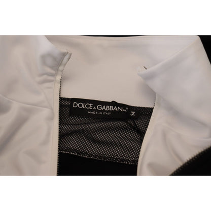Dolce & Gabbana Black Polyester Hooded Full Zip Jacket Dolce & Gabbana