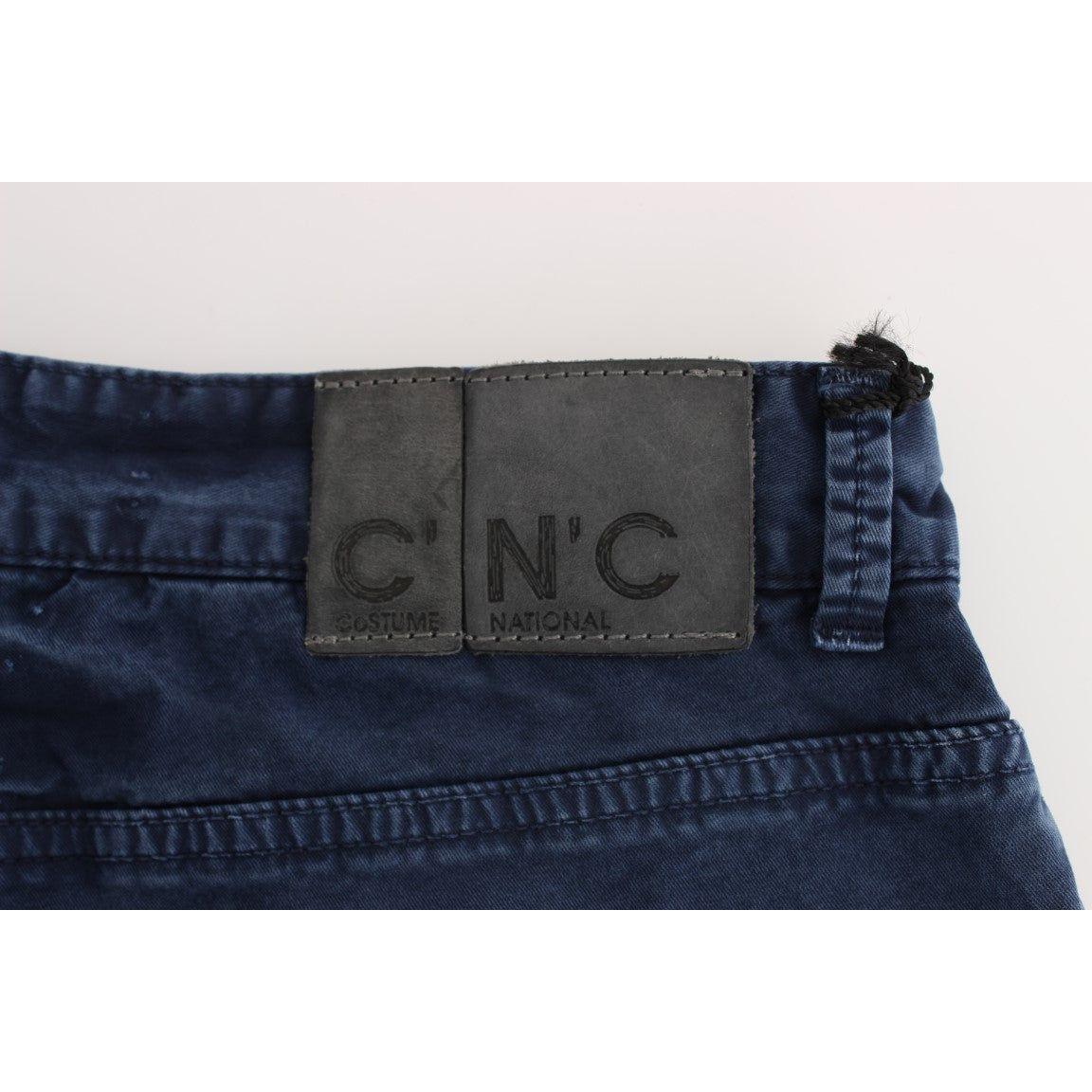 Costume National Blue Cotton Blend Denim Jeans Costume National