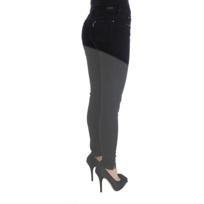 Costume National Black Cotton Slim Fit Denim Jeans Costume National