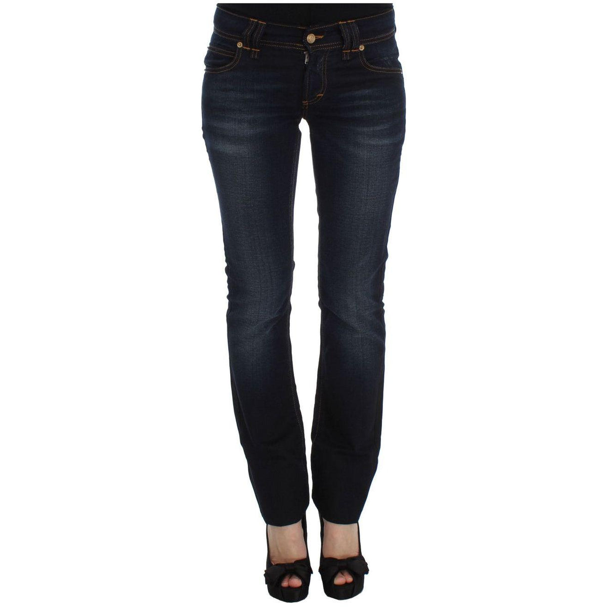John Galliano Blue Wash Cotton Slim Fit Jeans
