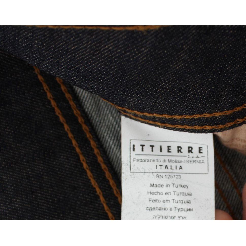 John Galliano Blue Wash Cotton Blend Slim Fit Bootcut Jeans John Galliano