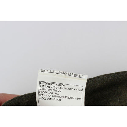 Ermanno Scervino Green Wool Blend Loose Fit Cargo Pants Ermanno Scervino