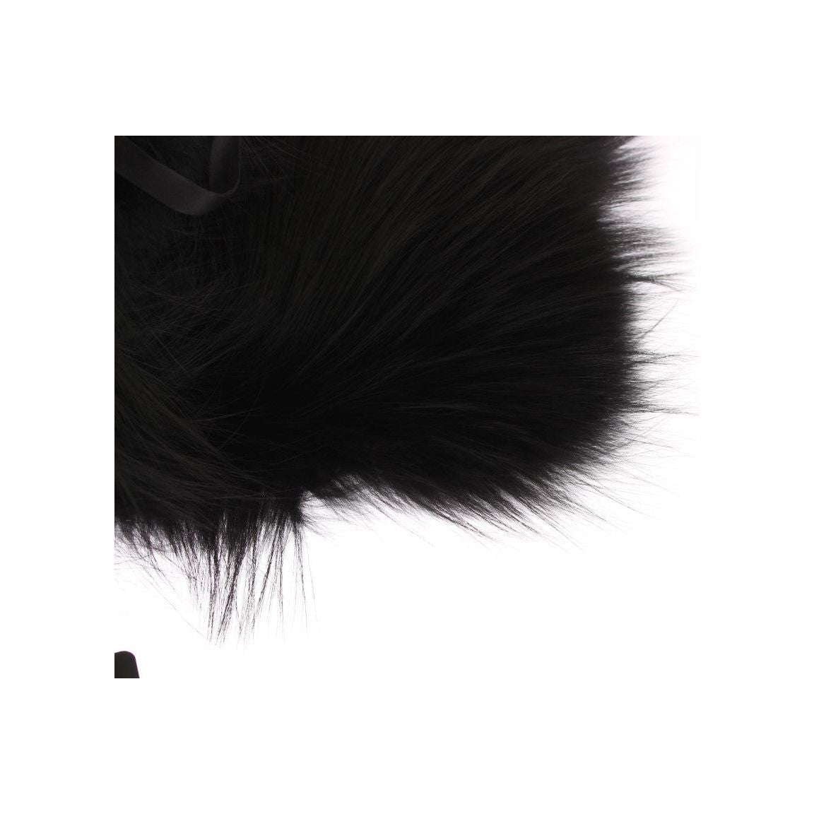Dolce & Gabbana Black Fox Fur Collar Scarf