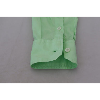 Dolce & Gabbana Mint Green Long Sleeves Button Down Shirt Dolce & Gabbana
