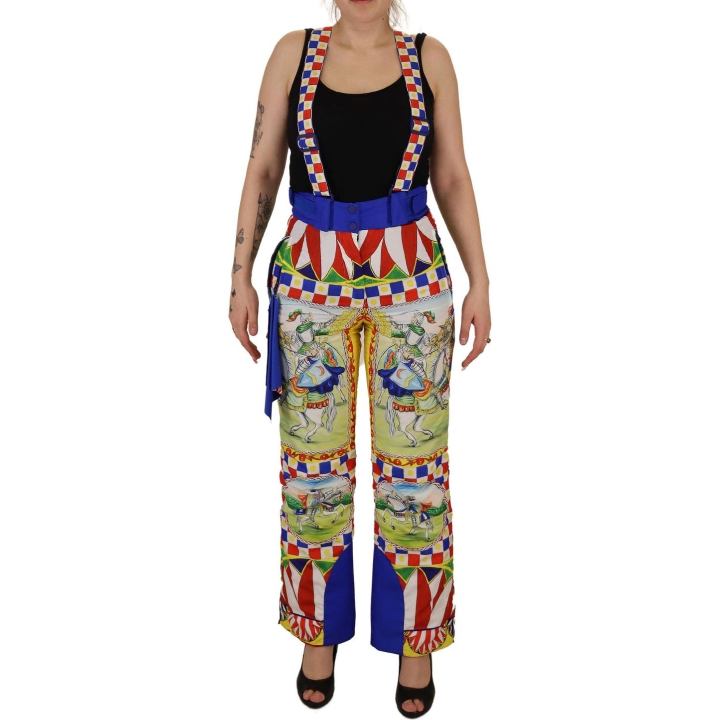 Dolce & Gabbana Multicolor Printed Snow Trouser Pants Dolce & Gabbana