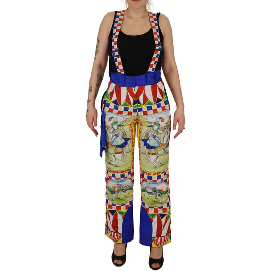 Dolce & Gabbana Multicolor Printed Snow Trouser Pants Dolce & Gabbana