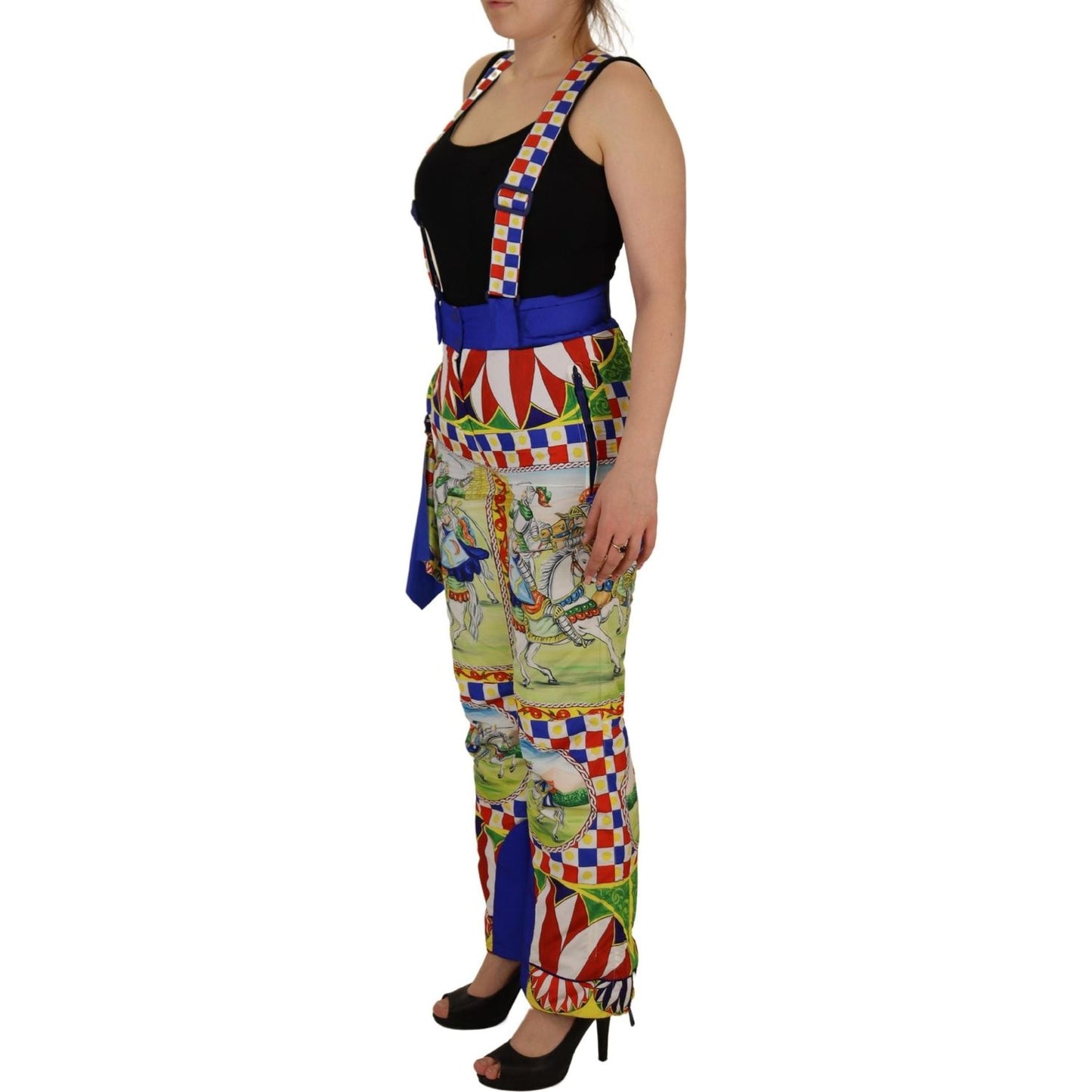 Dolce & Gabbana Multicolor Printed Snow Trouser Pants Dolce & Gabbana