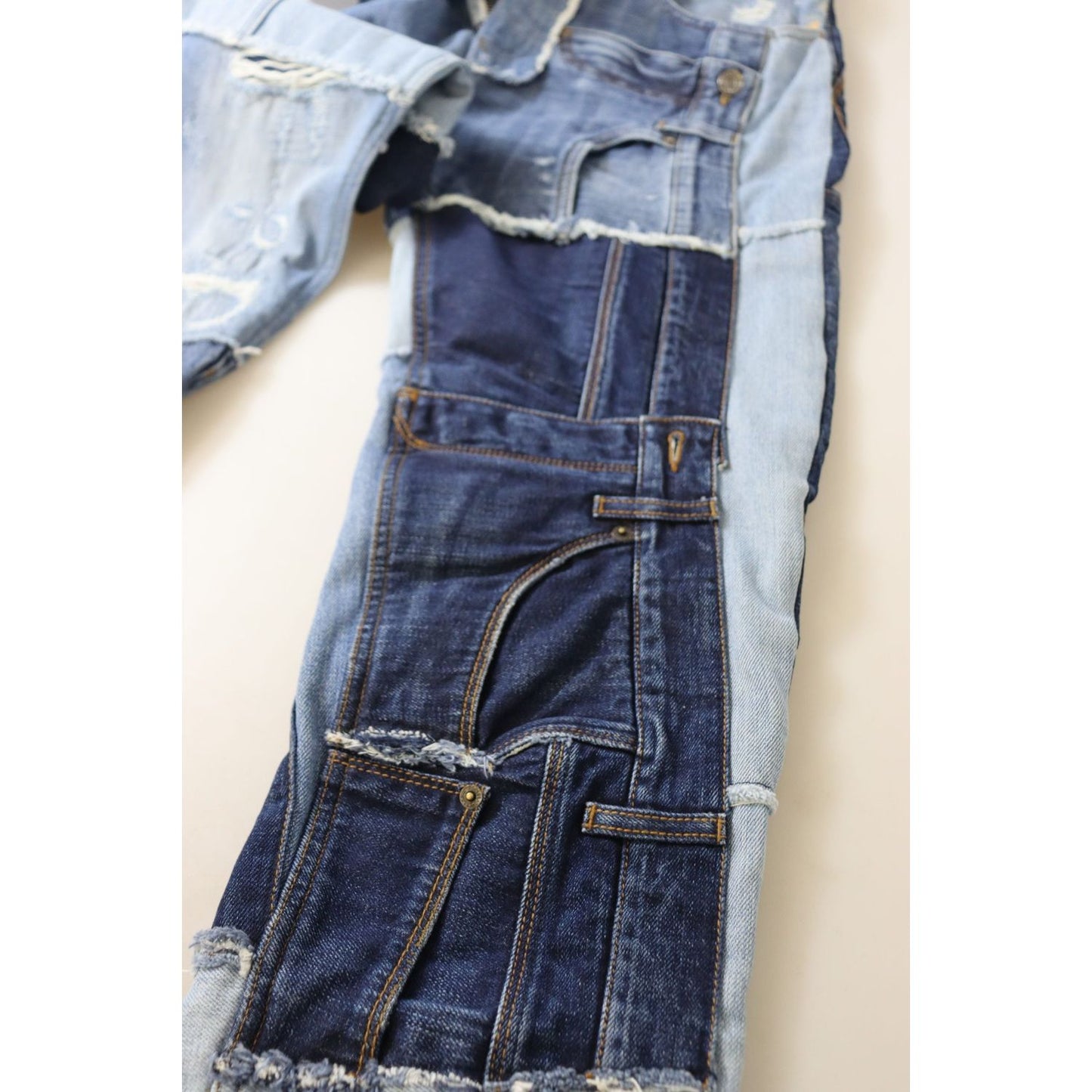 Dolce & Gabbana Multicolor Patchwork High Waist Denim Jeans Dolce & Gabbana
