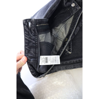 Dolce & Gabbana Black Washed Tattered High Waist Denim Jeans Dolce & Gabbana