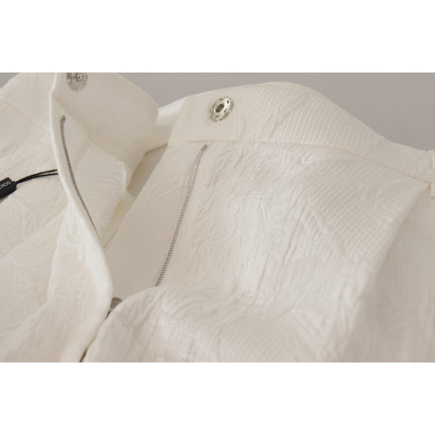 Dolce & Gabbana White High Waist Culotte Cotton Shorts Dolce & Gabbana