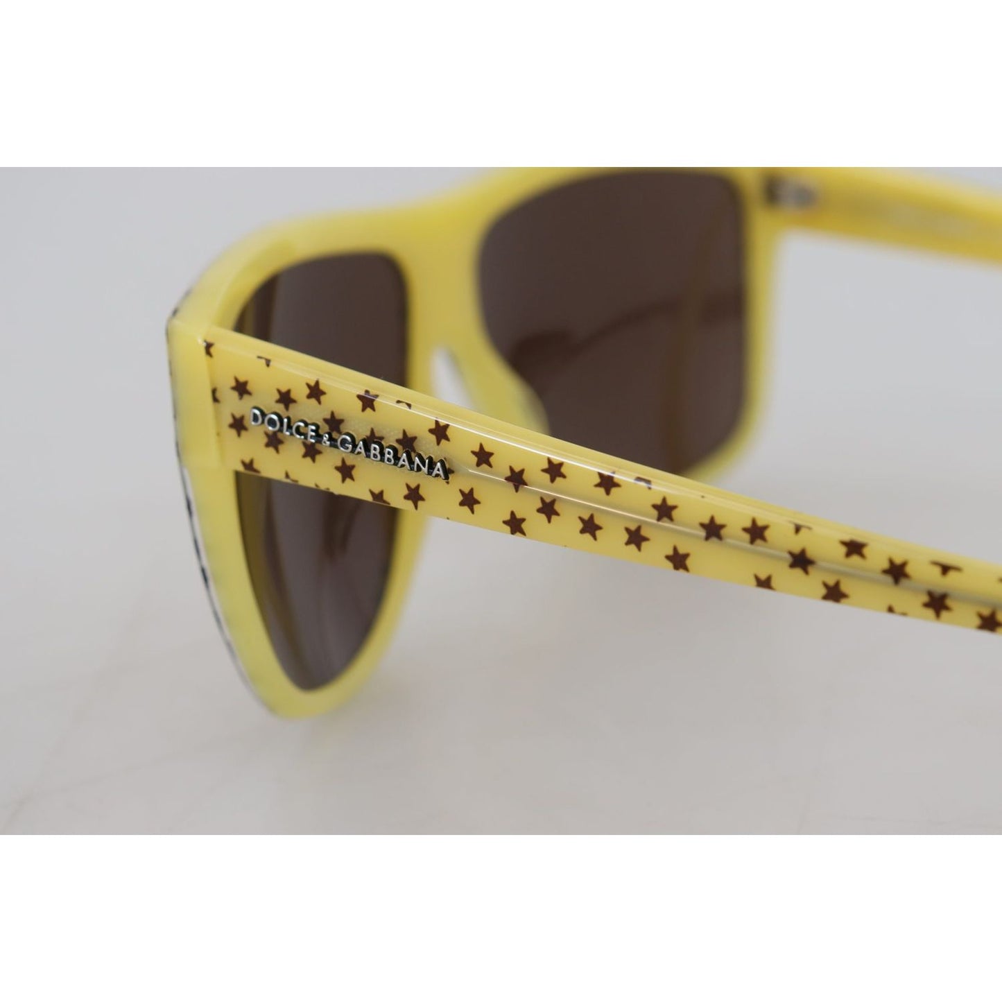 Dolce & Gabbana Yellow Stars Acetate Square Shades DG4125 Sunglasses Dolce & Gabbana