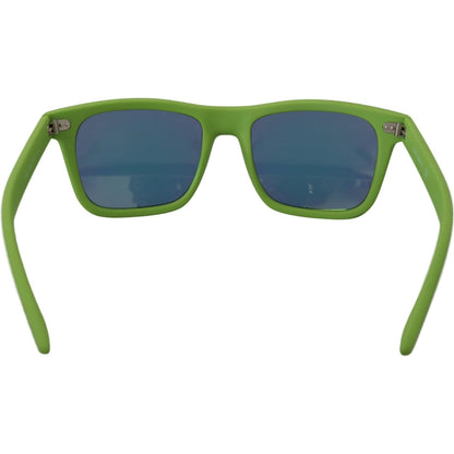 Dolce & Gabbana Green Rubber Full Rim Frame Shades DG6095 Acid Sunglasses Dolce & Gabbana