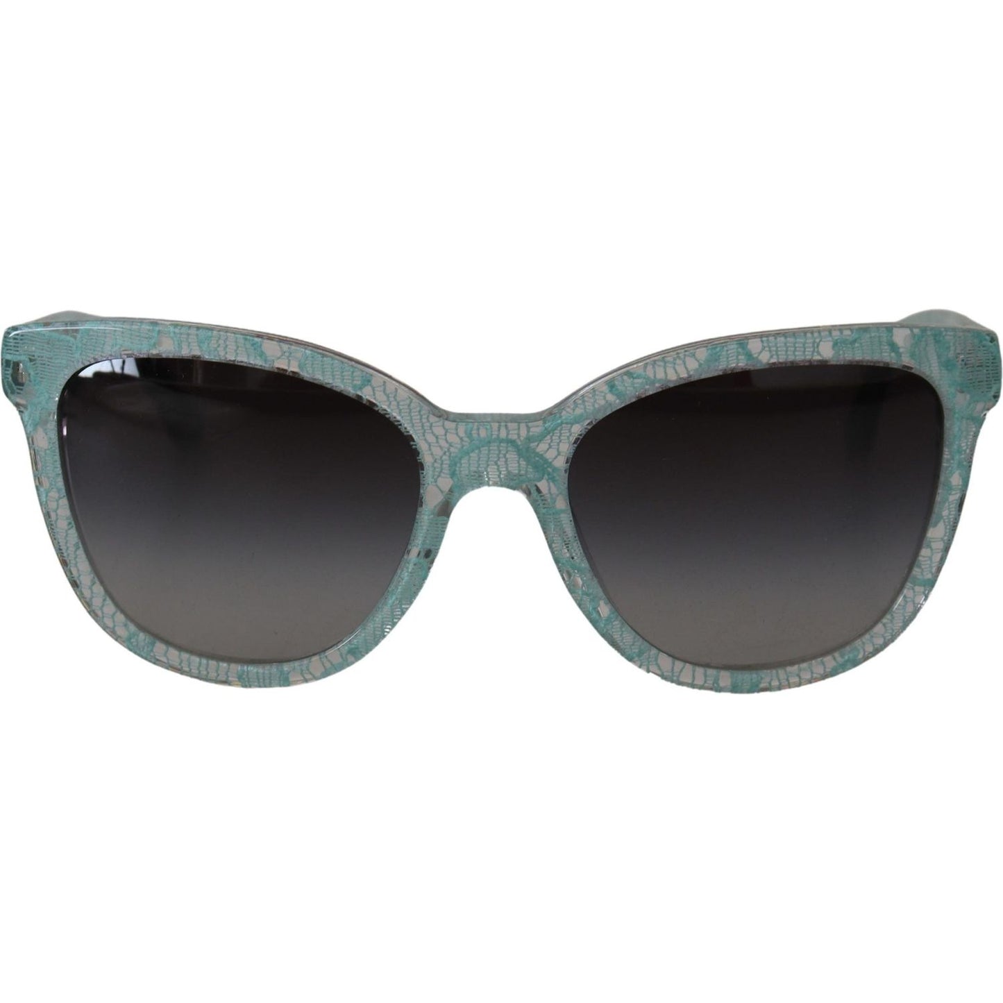 Dolce & Gabbana Blue Lace Acetate Crystal Round DG4190 Sunglasses Dolce & Gabbana