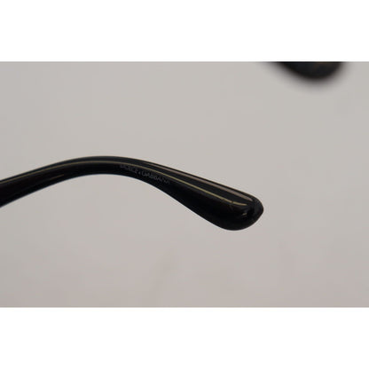 Dolce & Gabbana Black Gold Sequin Butterfly Polarized DG4326 Sunglasses Dolce & Gabbana