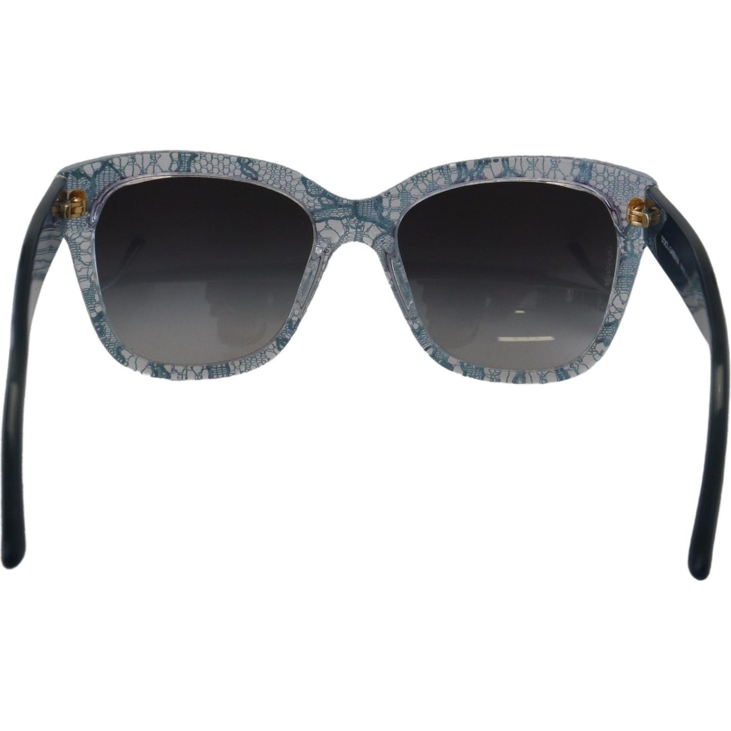 Dolce & Gabbana Blue Lace Acetate Rectangle Shades DG4226 Sunglasses Dolce & Gabbana