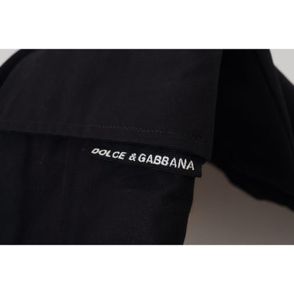 Dolce & Gabbana Black Cotton Bermuda Cargo Shorts Dolce & Gabbana