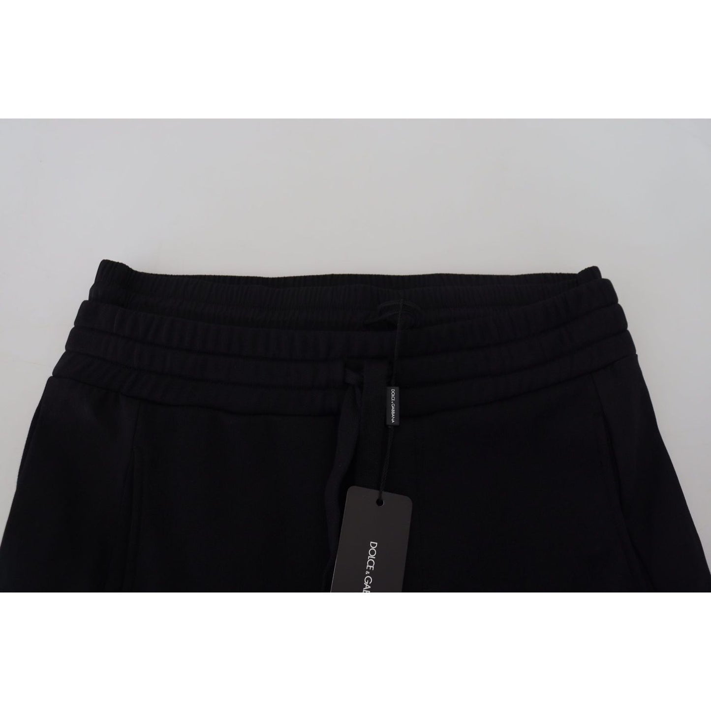 Dolce & Gabbana Black Cotton Bermuda Cargo Shorts Dolce & Gabbana