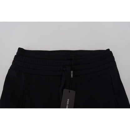 Dolce & Gabbana Black Cotton Bermuda Cargo Shorts Dolce & Gabbana
