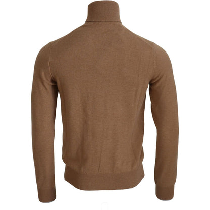 Dolce & Gabbana Beige Cashmere Turtleneck Pullover Sweater Dolce & Gabbana