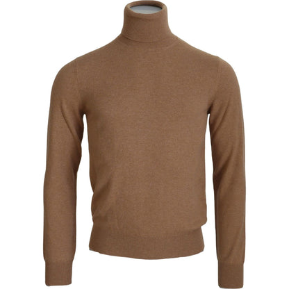 Dolce & Gabbana Beige Cashmere Turtleneck Pullover Sweater Dolce & Gabbana