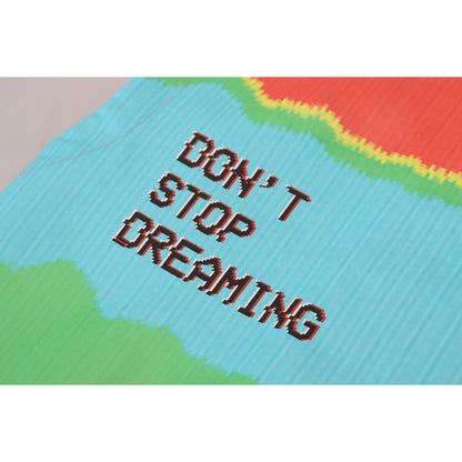 Dolce & Gabbana Multicolor TV Print Blouse Cotton T-shirt Dolce & Gabbana