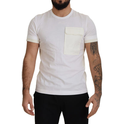 Dolce & Gabbana White Flap Pocket Short Sleeves T-shirt Dolce & Gabbana