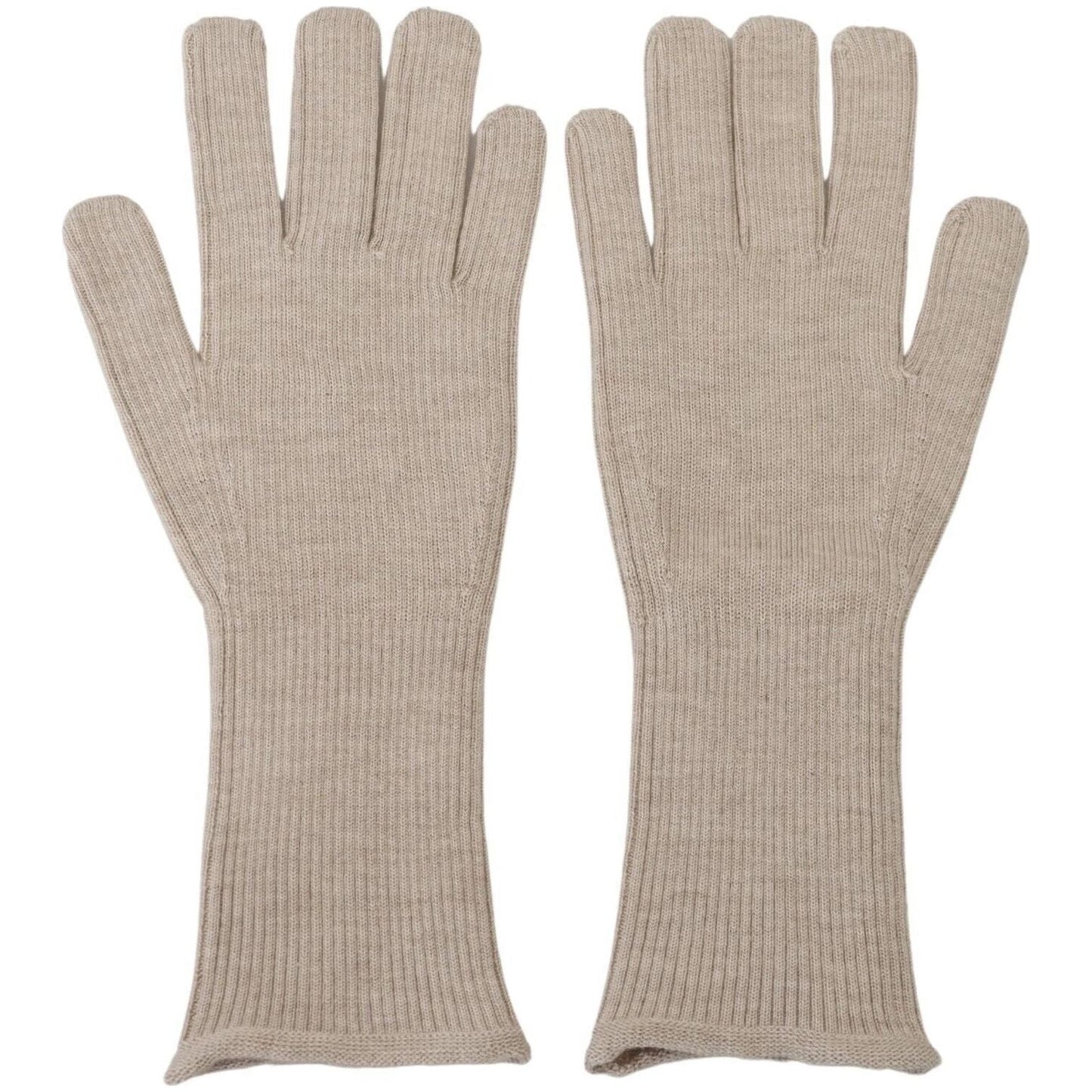 Dolce & Gabbana Ivory Cashmere Silk Hands Mitten Mens Gloves Dolce & Gabbana