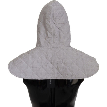 Dolce & Gabbana White Quilted Whole Head Wrap One Size Nylon Hat Dolce & Gabbana