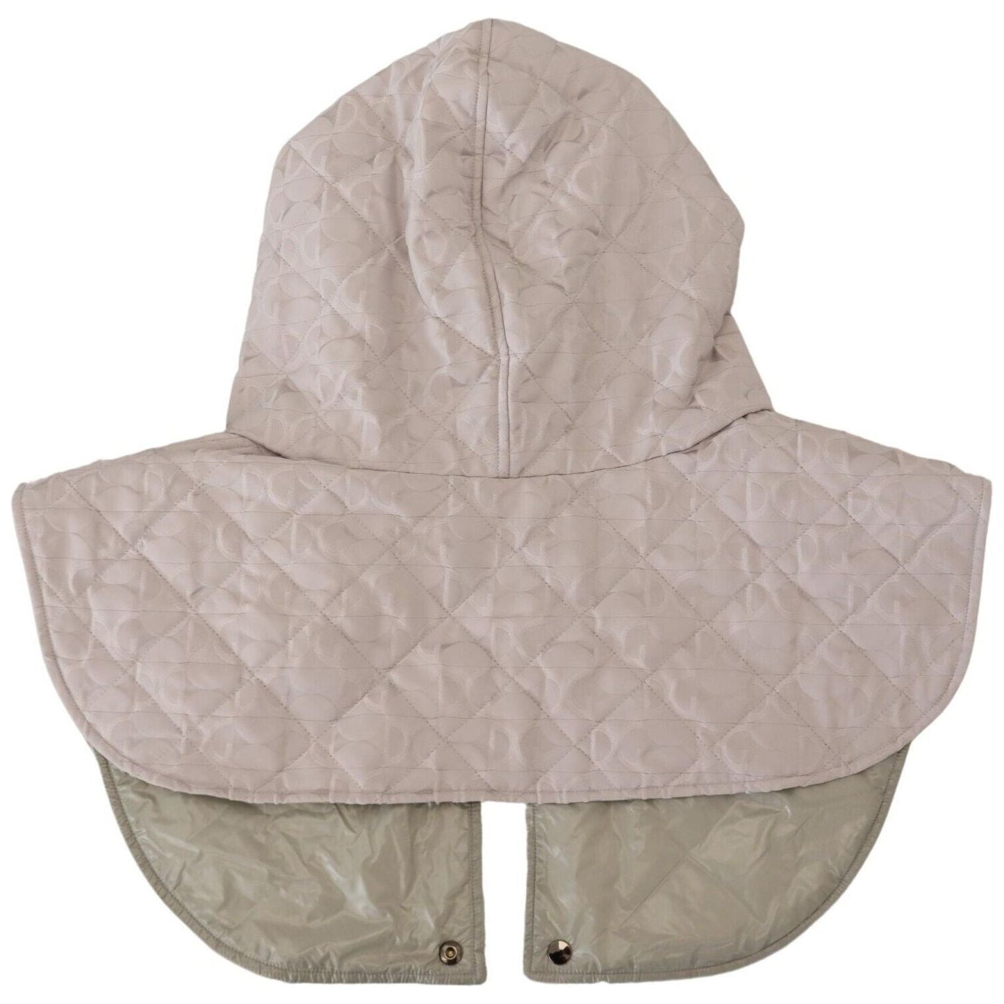 Dolce & Gabbana White Quilted Whole Head Wrap One Size Nylon Hat Dolce & Gabbana