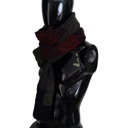 Dolce & Gabbana Multicolor Knitted Men Neck Wrap Shawl Scarf Dolce & Gabbana