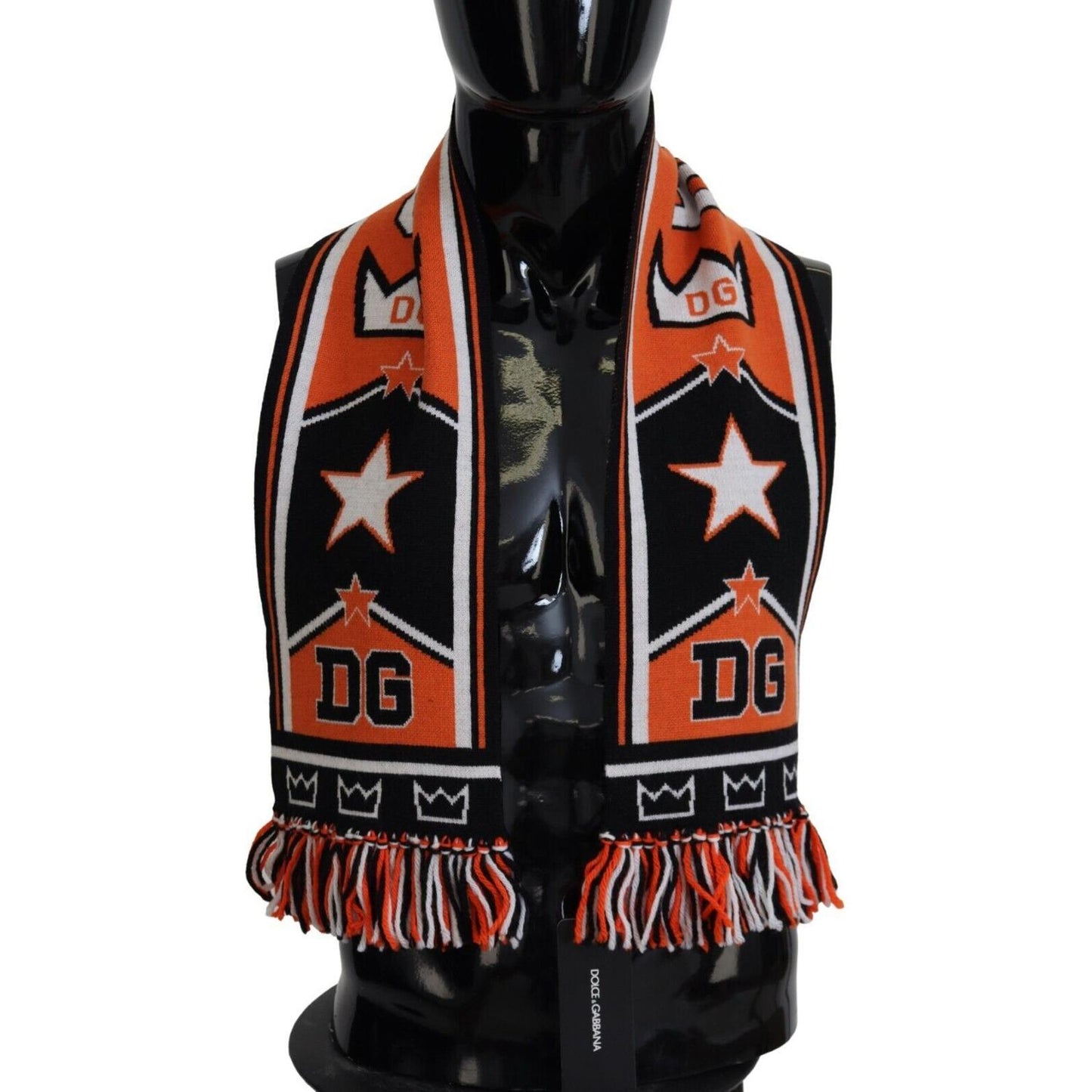 Dolce & Gabbana Multicolor DG Logo Printed Men Neck Wrap Shawl Scarf Dolce & Gabbana