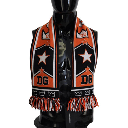 Dolce & Gabbana Multicolor DG Logo Printed Men Neck Wrap Shawl Scarf Dolce & Gabbana