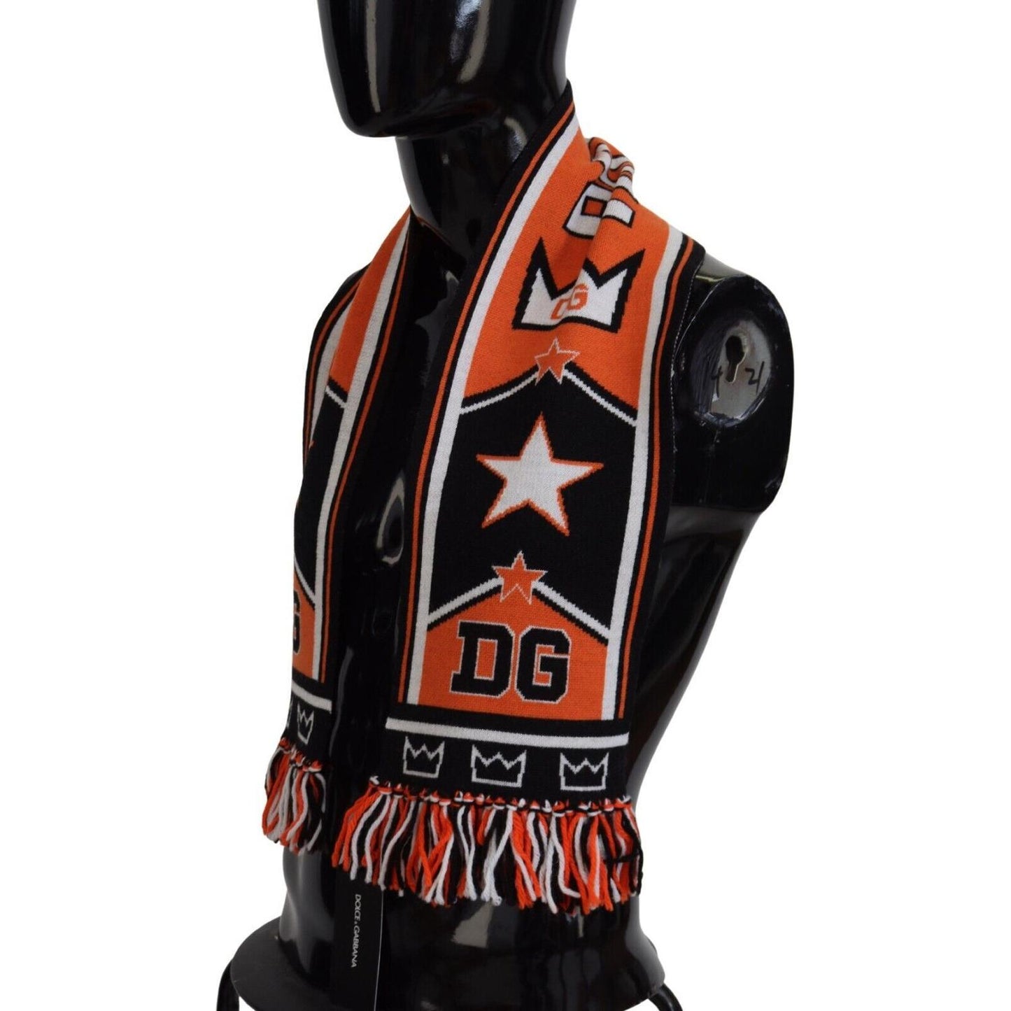 Dolce & Gabbana Multicolor DG Logo Printed Men Neck Wrap Shawl Scarf Dolce & Gabbana