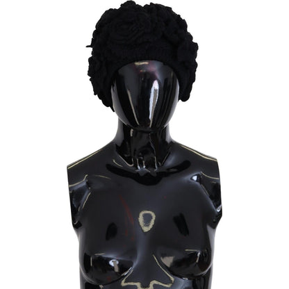 Dolce & Gabbana Black Wool Knit Winter Beanie Hat Dolce & Gabbana