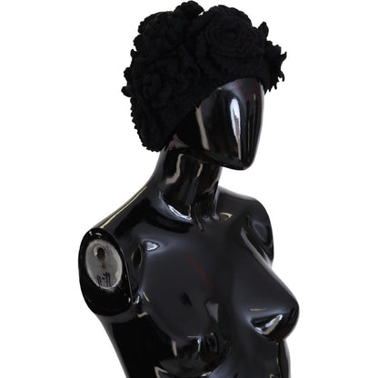 Dolce & Gabbana Black Wool Knit Winter Beanie Hat Dolce & Gabbana