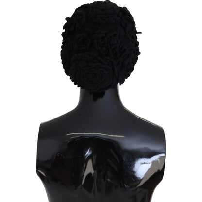 Dolce & Gabbana Black Wool Knit Winter Beanie Hat Dolce & Gabbana