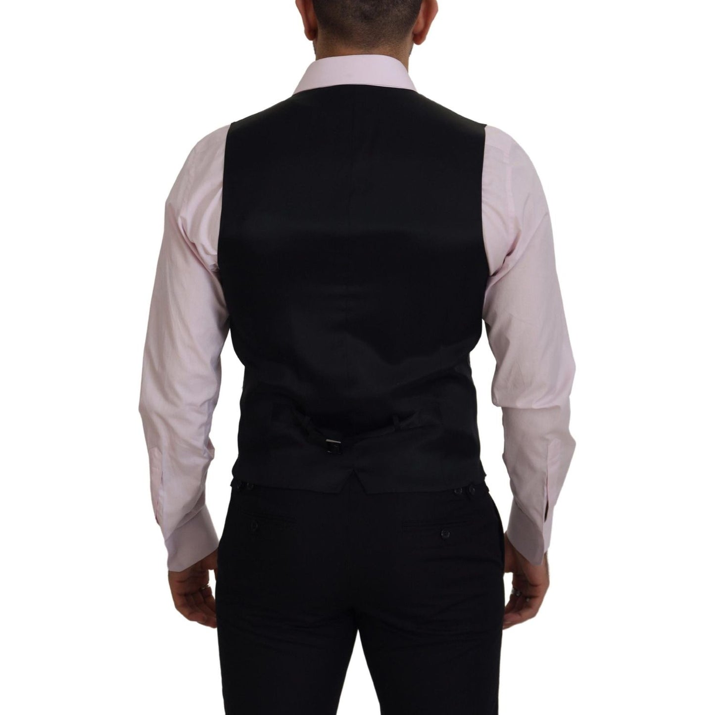 Dolce & Gabbana Multicolor Polyester Waistcoat Dress Formal Vest Dolce & Gabbana