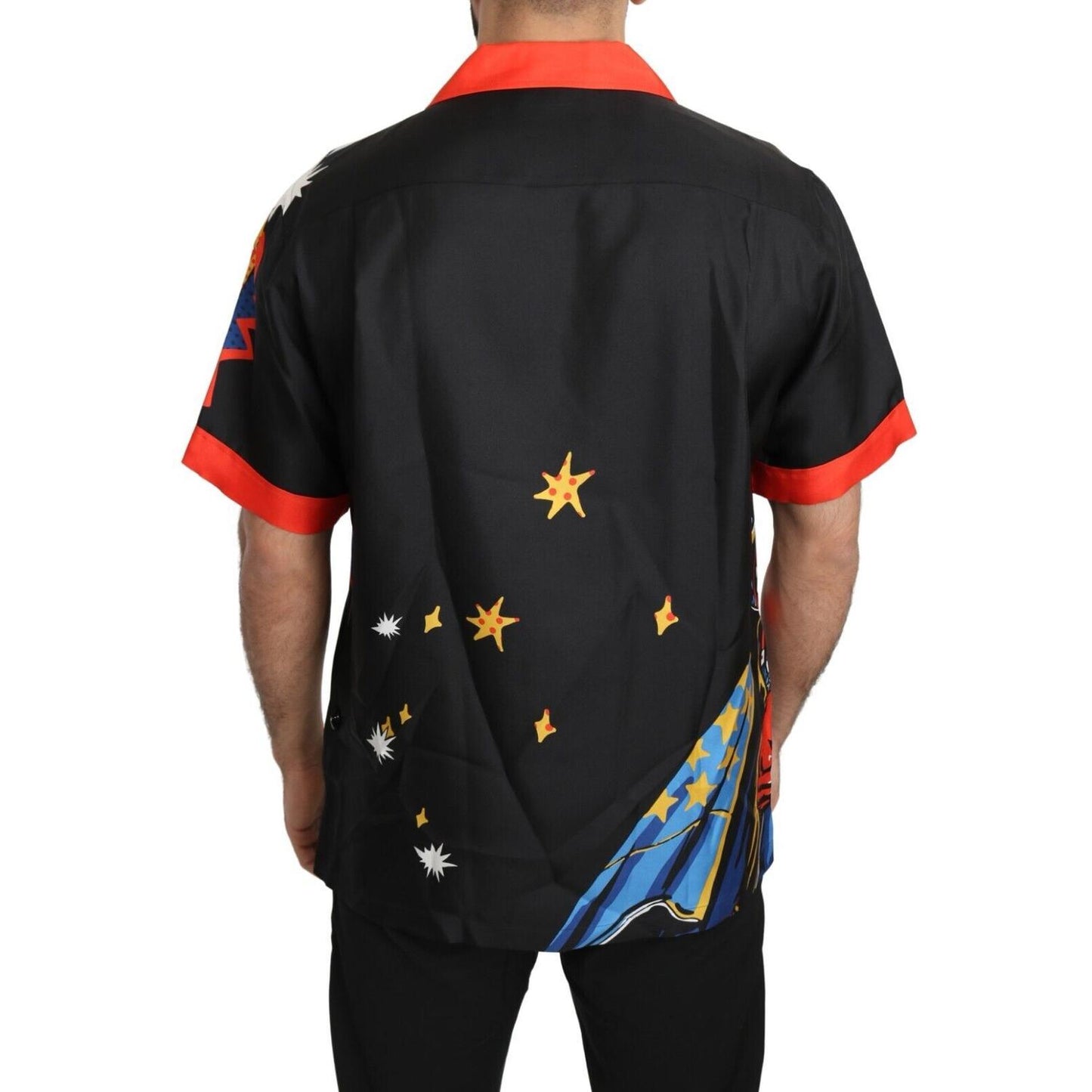 Dolce & Gabbana Multicolor Printed Short Sleeves Casual Shirt Dolce & Gabbana