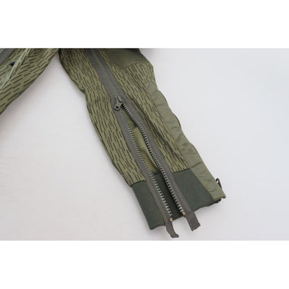 Dolce & Gabbana Green Striped Cargo Zipper Leg Men Trouser Pants Dolce & Gabbana