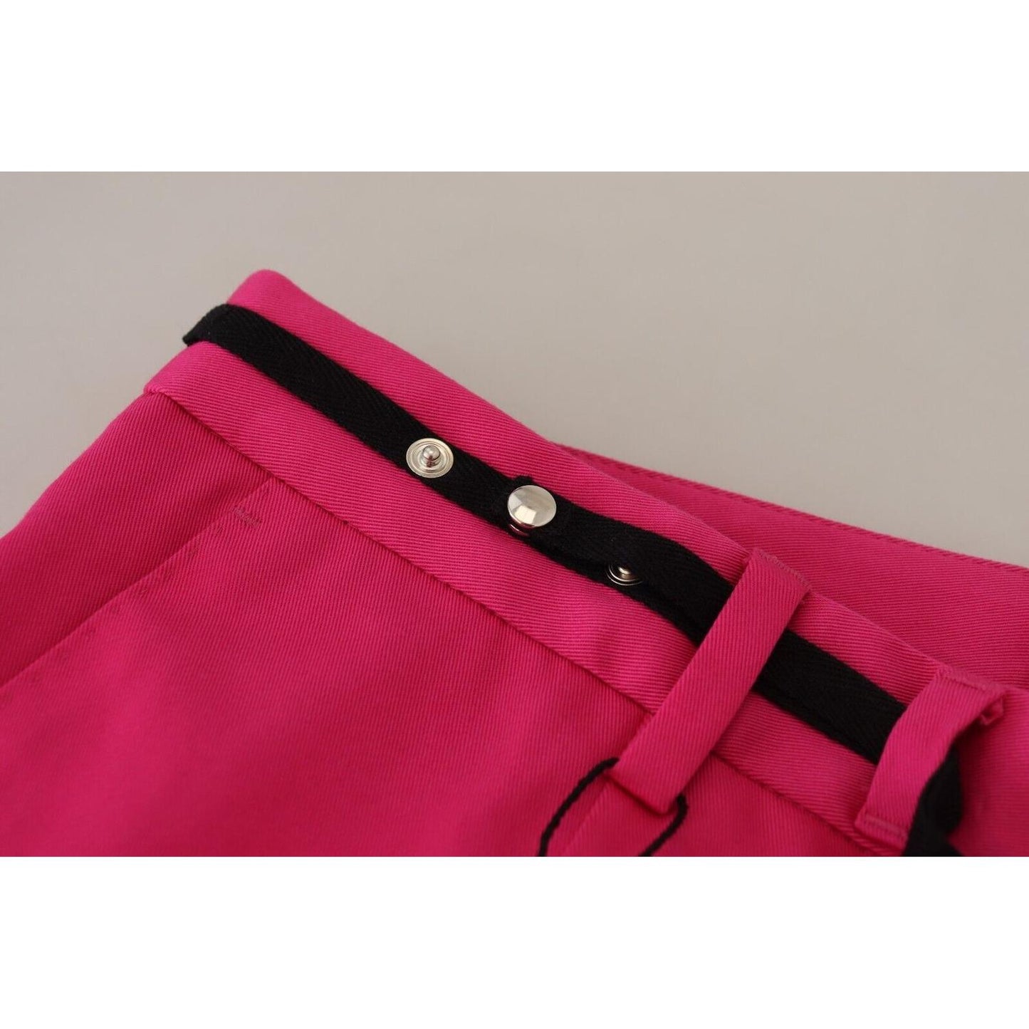Dolce & Gabbana Pink Zipper Buckle Waist Trousers Pants Dolce & Gabbana