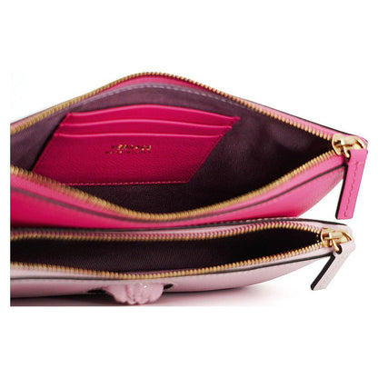 Versace Pink Calf Leather Pouch Bag Versace