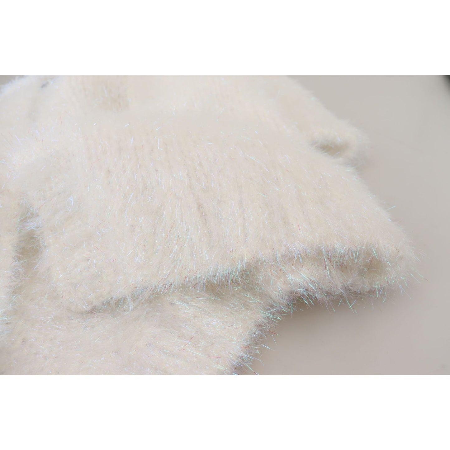 Dolce & Gabbana White Long Sleeves Fringes Cardigan Jacket Dolce & Gabbana